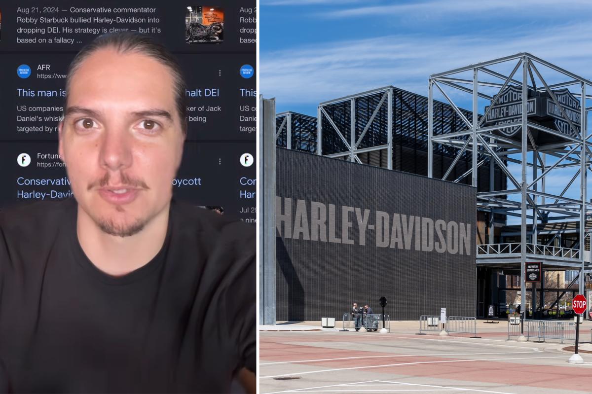 Google Images Intersectionality Robby Starbuck renews Harley-Davidson boycott call over alleged ‘woke ...
